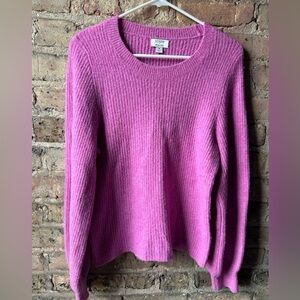 J. Crew PINK Super Soft Spring ribbed lightweight sweater M